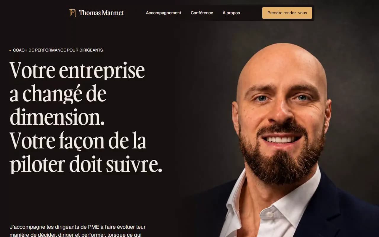 Thomas Marmet, Thomas Marmet: website for a leadership coach