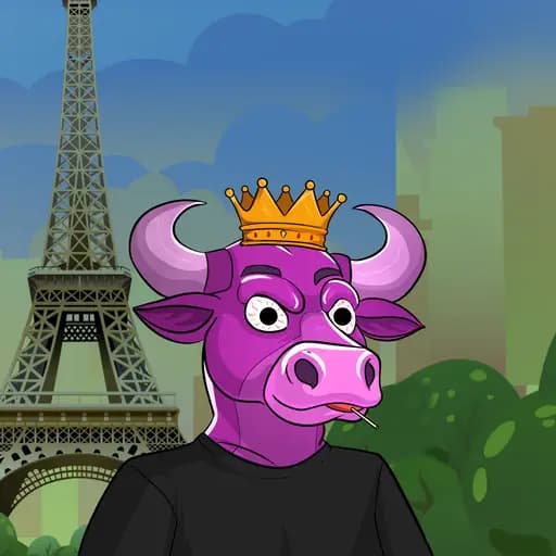 Taureau violet de la collection EDGE