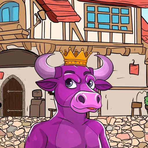 Taureau violet de la collection EDGE