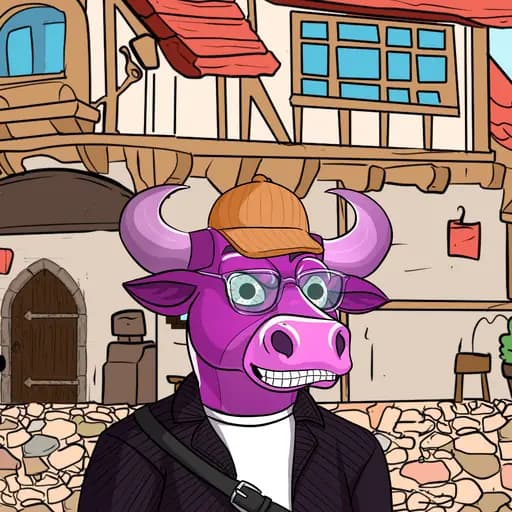 Taureau violet de la collection EDGE