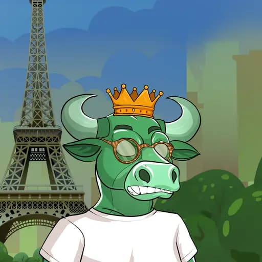 Taureau vert de la collection EDGE